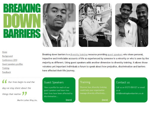 Breaking Down Barriers - Click here to visit the site
