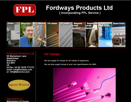 UV Dryers IR Drying systems - Click here to visit the site