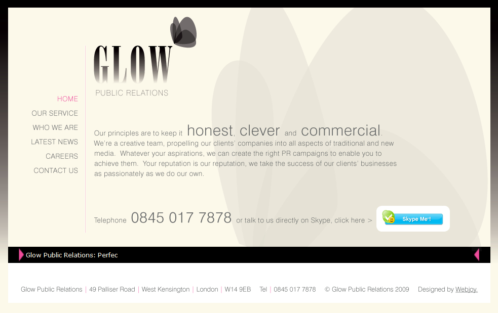 Glow Public Relations PR - Click here to visit the site