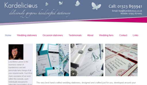 Hand made wedding cards & much more - Click here to visit the site