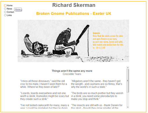 Richard Skerman - Poet - Author - Politico - Click here to visit the site